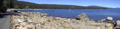 Bike trail at Lake Tahoe, California. Sept. 2004